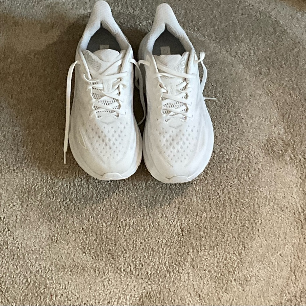 Hoka One One White Running Shoes